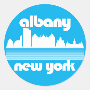Albany New York Runt Klistermärke