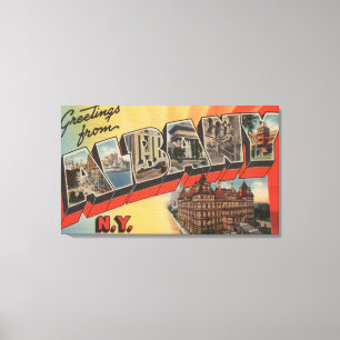 Albany New York - stora brevplatser Canvastryck