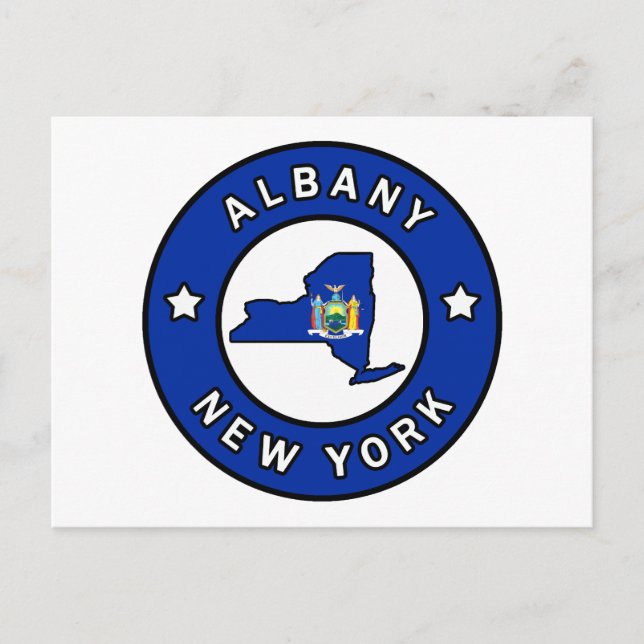 Albany New York Vykort (Framsida)