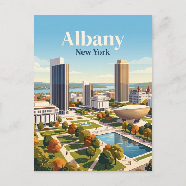 Albany, New York Vykort (Framsida)