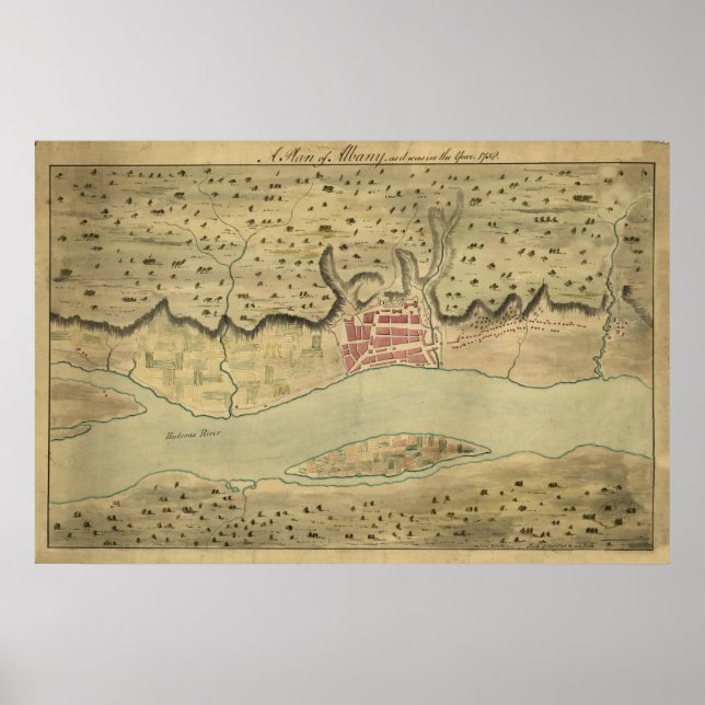 Albany NY 1758 Poster (Framsidan)