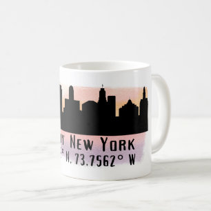 Albany NY City Skyline Kaffemugg
