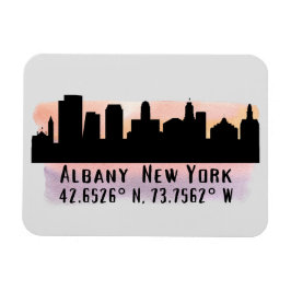 Albany NY City Skyline Magnet