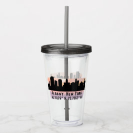Albany NY City Skyline Take Away Mugg