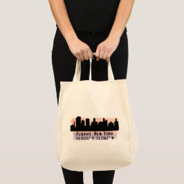 Albany NY City Skyline Tygkasse