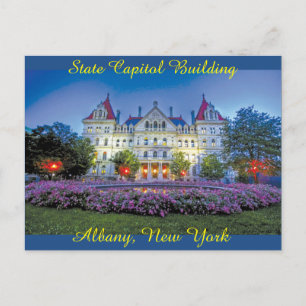 Albany, NY Huvudstad Byggande Vykort
