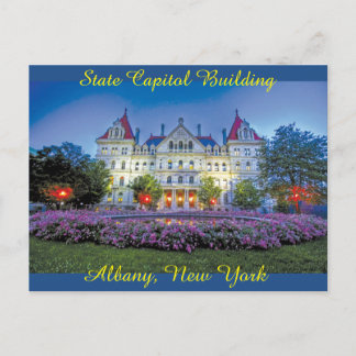 Albany, NY Huvudstad Byggande Vykort