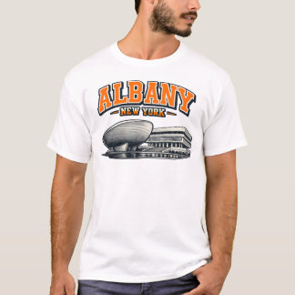 Albany, NY The Egg Retro Collegiate Design T Shirt