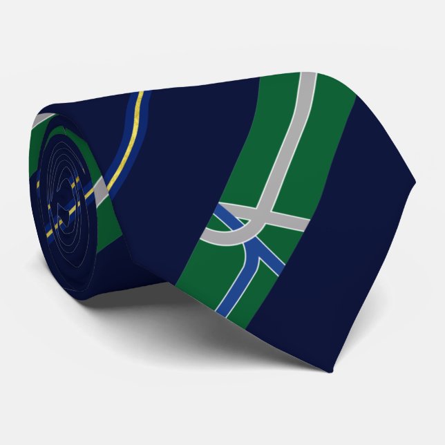 Albany (Oregon) city flagga Neck Tie Slips (Rullad)