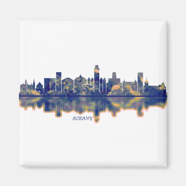 Albany Skyline Magnet (Framsidan)