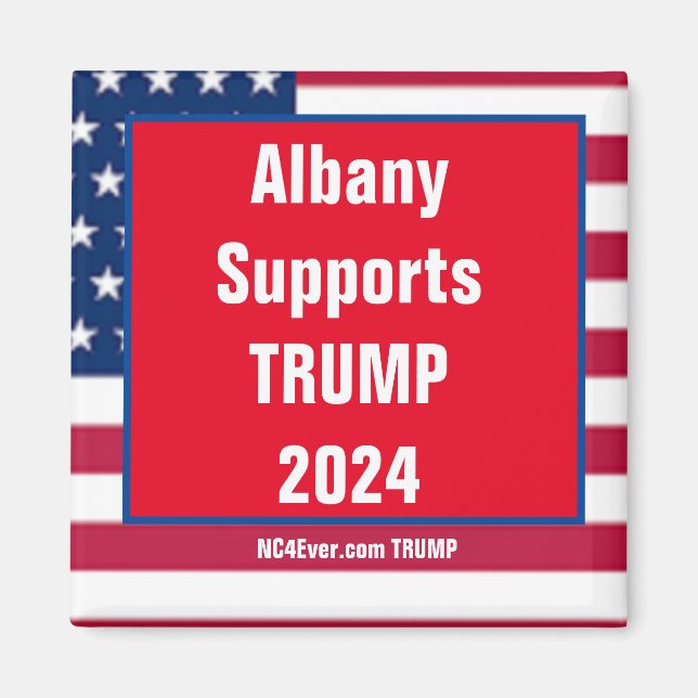 Albany stöder TRUMP 2024-magnet Magnet (Framsidan)