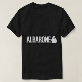 Albarone Gangster Silhouette Graphic - White T Shirt