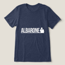 Albarone Gangster Silhuett Grafik - Vit