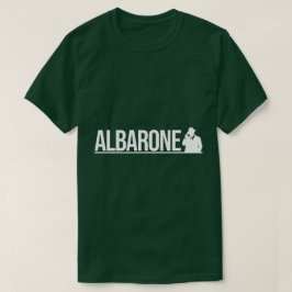 Albarone Gangster Silhuett Grafisk - Vit T Shirt