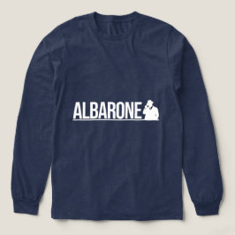 Albarone Gangster Siluett Grafisk - Vit T Shirt