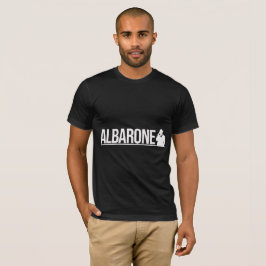 Albarone Gangster Siluett Grafisk - Vit T Shirt