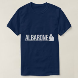 Albarone Gangster Siluett Grafisk - Vit T Shirt