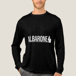 Albarone Gangster Siluett Grafisk - Vit T Shirt