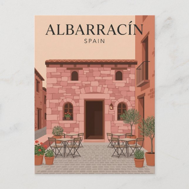 Albarracín Spanien Vykort (Framsida)