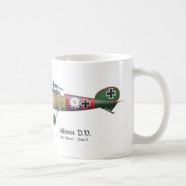 Albatros D.V. ww1 tyskt kämpeflygplan Bäumer Kaffemugg