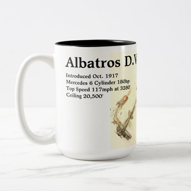 Albatros D.Va Två-Tonad Mugg (Vänster)