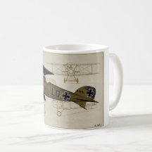 Albatros Lt. Von Hipple WWI kaffemugg