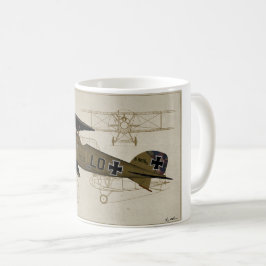 Albatros Lt. Von Hipple WWI kaffemugg