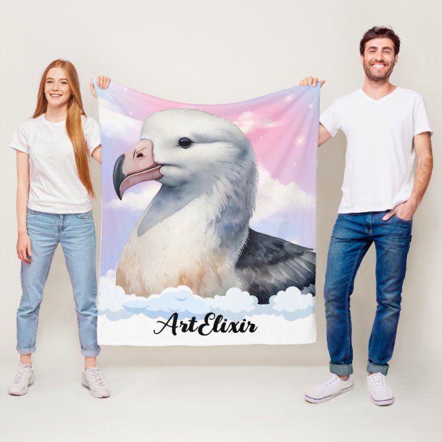 Albatross Dreamy Print Fleecefilt (På plats)