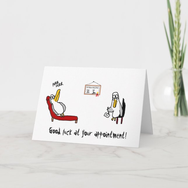 Albatross Psychiatrist Card Kort (Framsida)