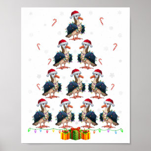 Albatross Santa Hat Julafton Ljus Manar Kvinnor Ch Poster