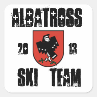Albatross-skidteam Fyrkantigt Klistermärke