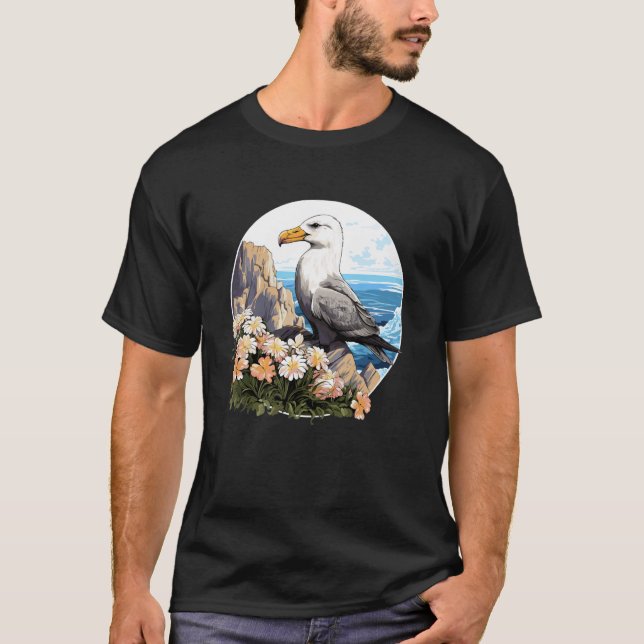 Albatrossar älskare Albatross T Shirt (Framsida)