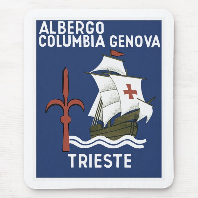 Albergo Columbia Genoa ~ Trieste Musmatta (Framsidan)