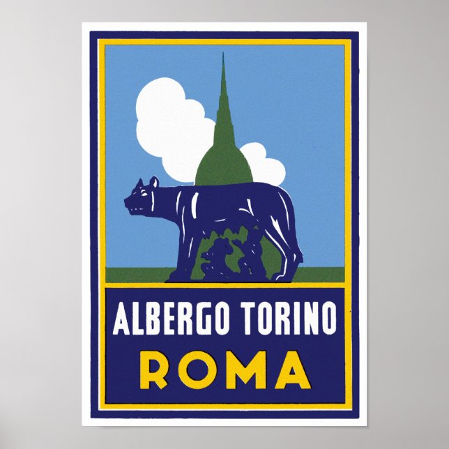 Albergo Torino Roma Poster (Framsidan)