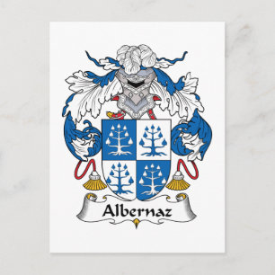 Albernaz Family Crest Vykort