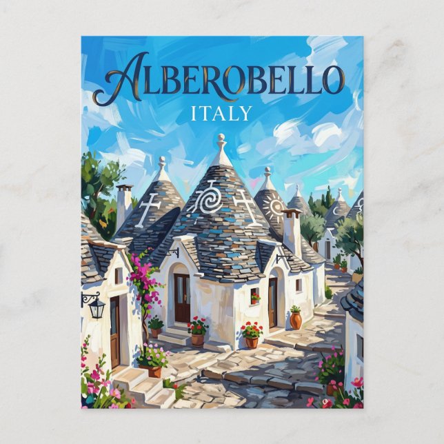 Alberobello Italien Vykort (Framsida)