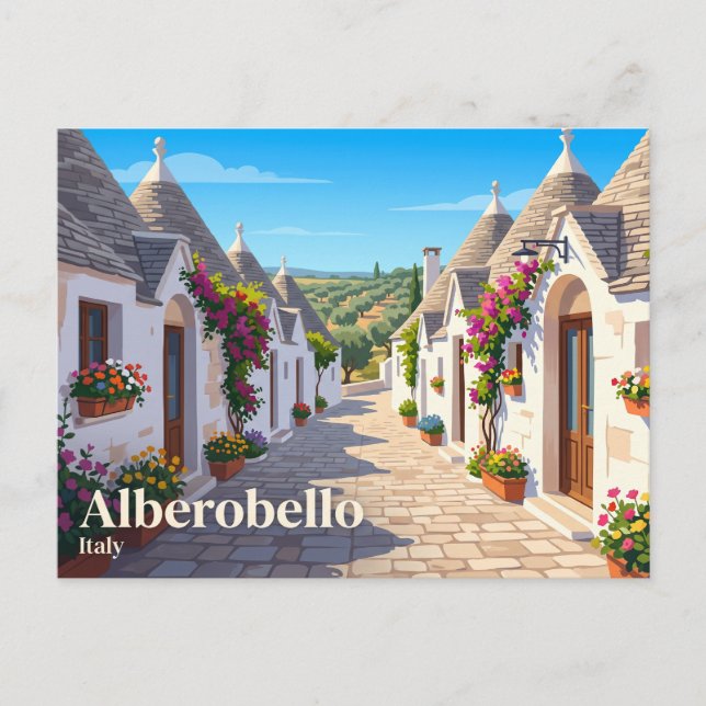 Alberobello Italien Vykort (Framsida)