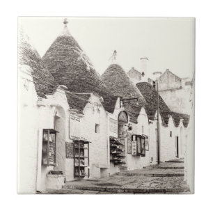 Alberobello trulli i Apulia Kakelplatta