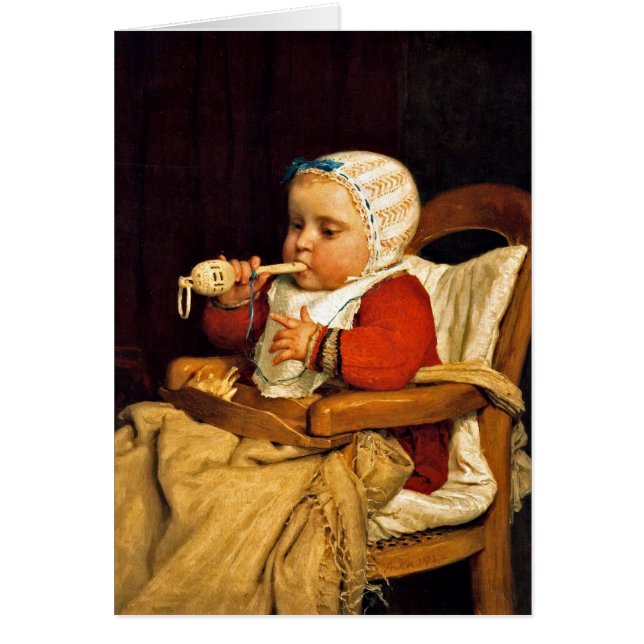 Albert Anker - The Little Musician OBS Kort (Framsidan)