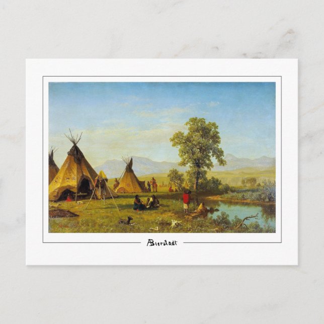 Albert Bierstadt #118 - Finkonstkort Vykort (Framsida)
