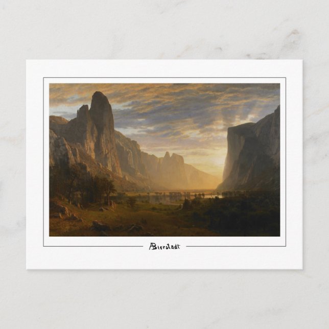 Albert Bierstadt #121 - Finkonst Postkort Vykort (Framsida)