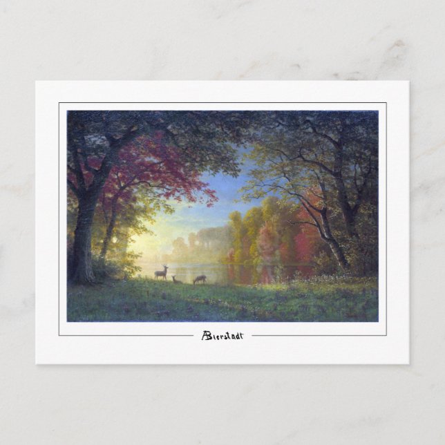 Albert Bierstadt #134 - vykort för konst (Framsida)