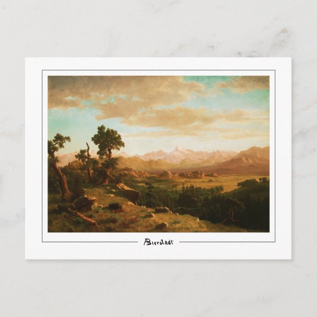 Albert Bierstadt #14 - vykort för konstföremål (Framsida)
