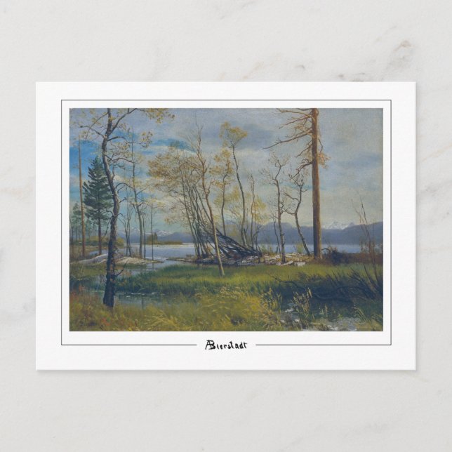 Albert Bierstadt #15 - Finkonst Postkort Vykort (Framsida)