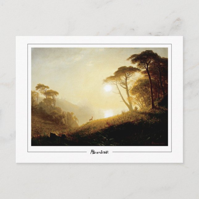 Albert Bierstadt #224 - Finkonstkort Vykort (Framsida)