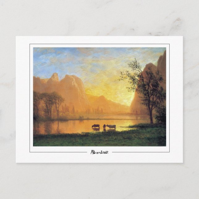 Albert Bierstadt #229 - Finkonstkort Vykort (Framsida)