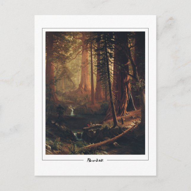 Albert Bierstadt #4 - Finkonst Postkort Vykort (Framsida)