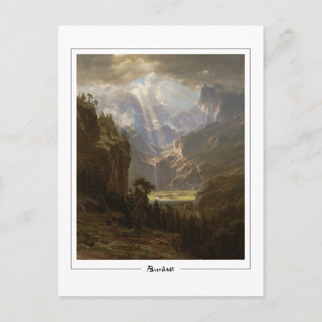 Albert Bierstadt #52 - Finkonst Postkort Vykort (Framsida)