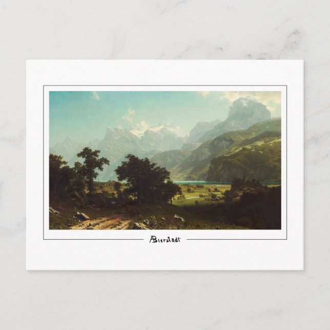 Albert Bierstadt #70 - Finkonst Postkort Vykort (Framsida)