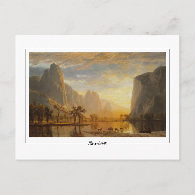 Albert Bierstadt #86 - Finkonstkort Vykort (Framsida)